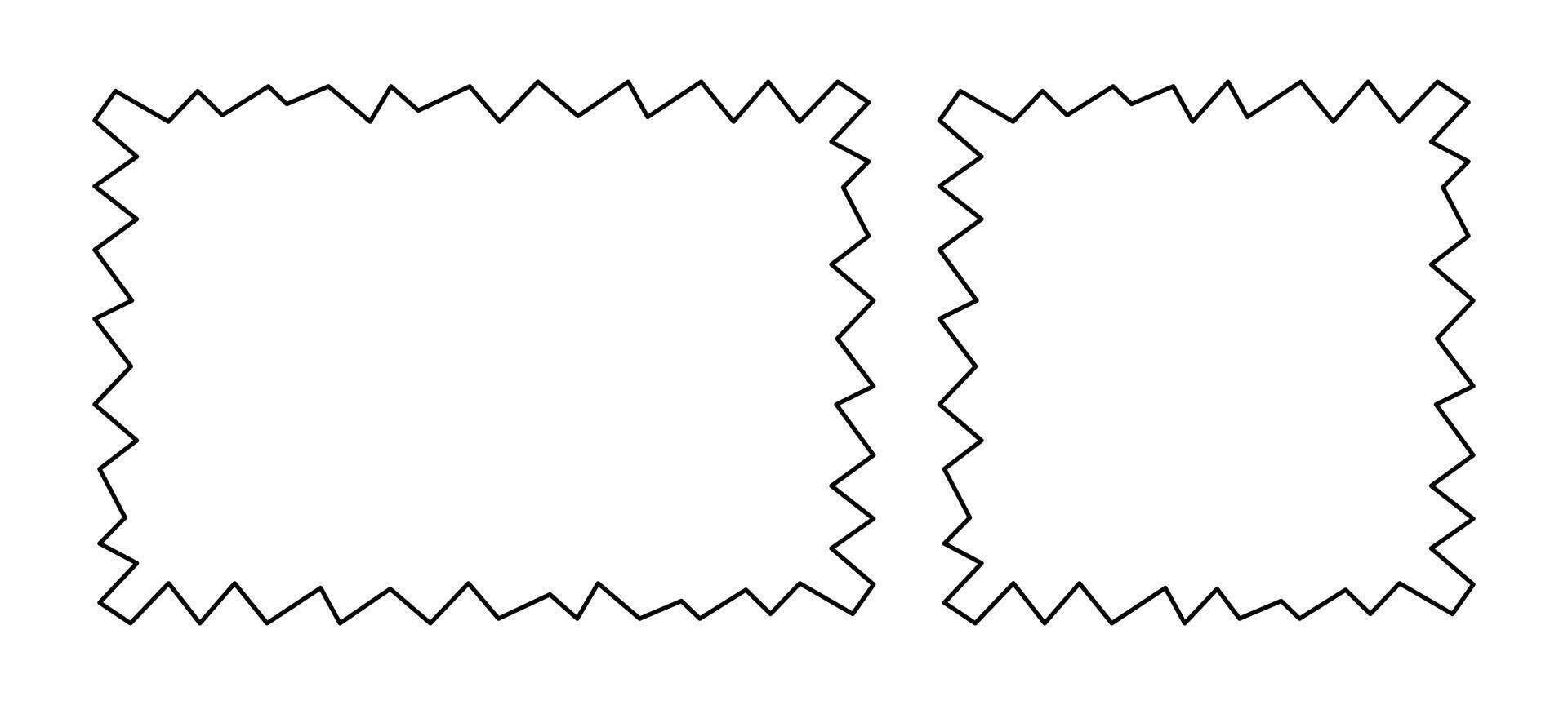 Frame Doodle Line, Picture Frame, Outline Border Frame, Blank Scribble Frame vector