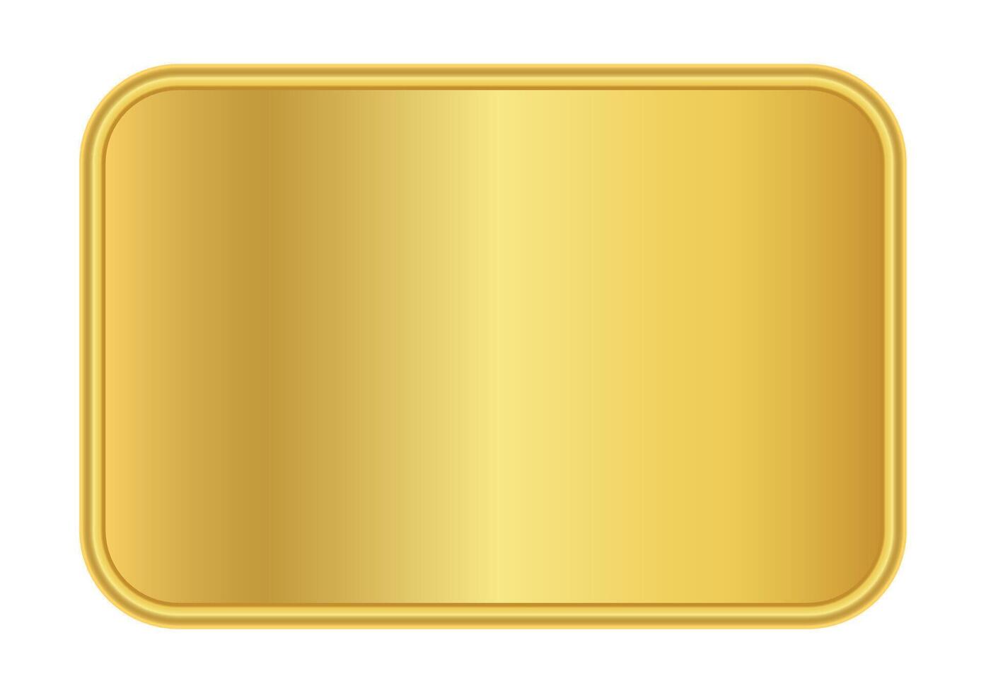 gold label banner, luxury gold frame, gold name plate vector