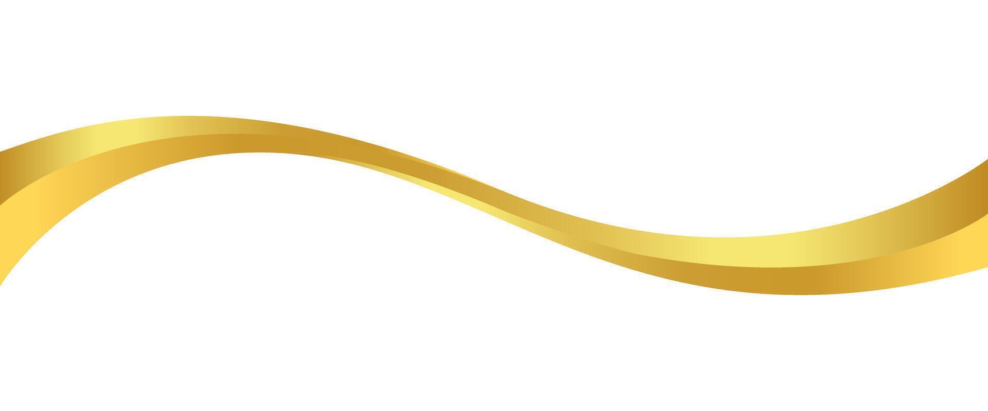 gold wave curve, gold wave corner shape for element grapkic, stripes ribbon golden graphic, striped gold vector
