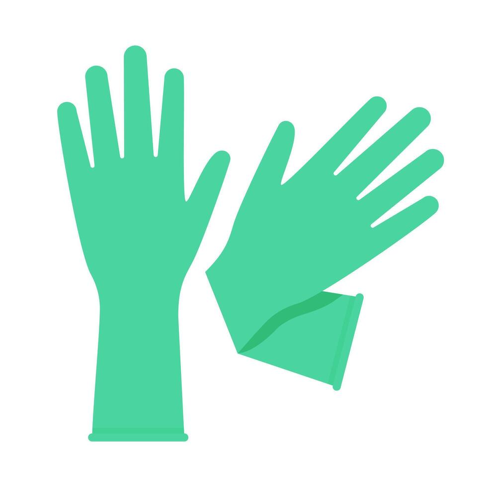 glove, medical gloves, rubber gloves for housework cleaning, antibacterial, disinfection, sterilization, epidemic prevention concept vector