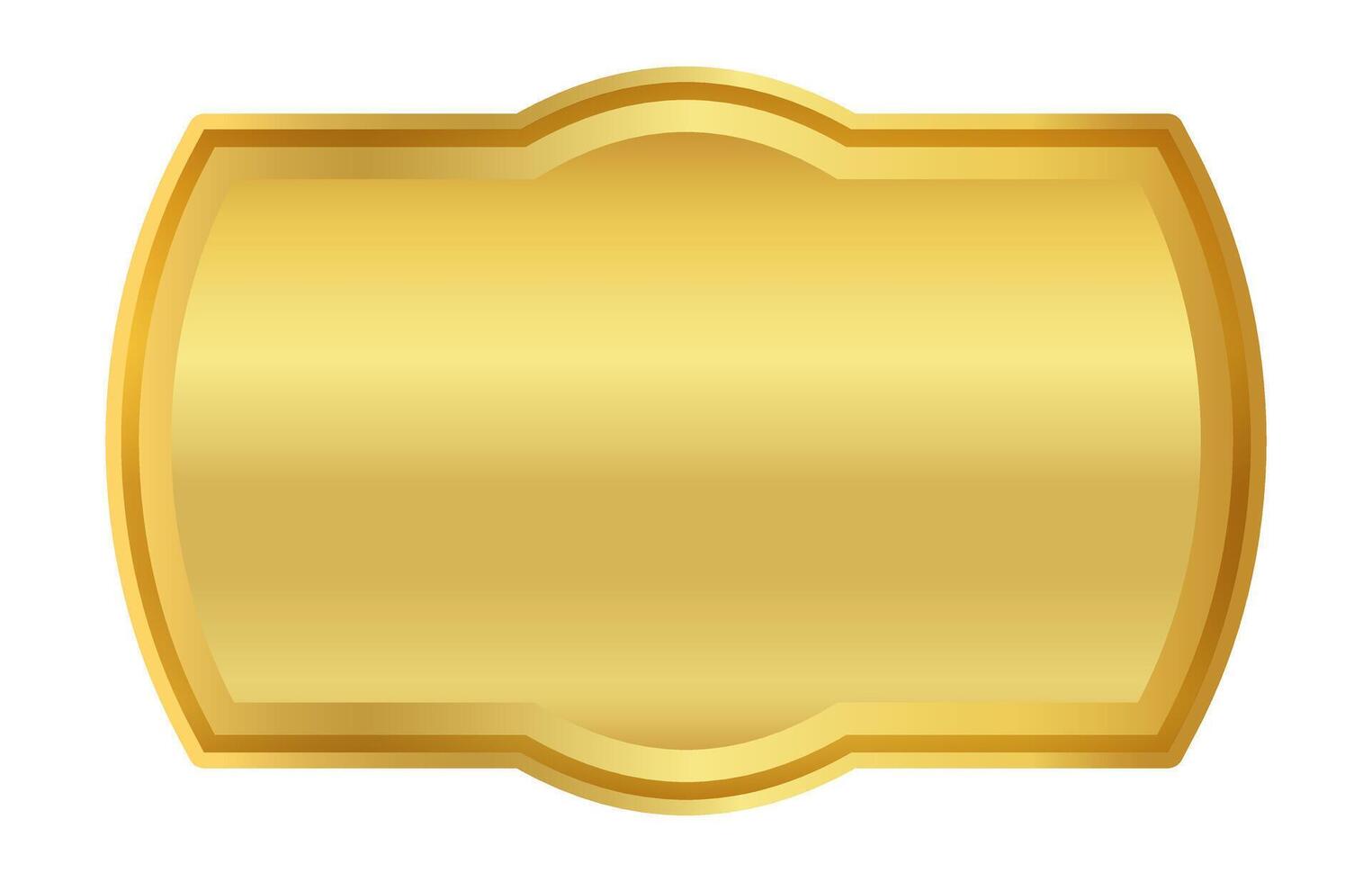 golden label frame, sticker tag gold frame, label of price, badge gold for name card vector