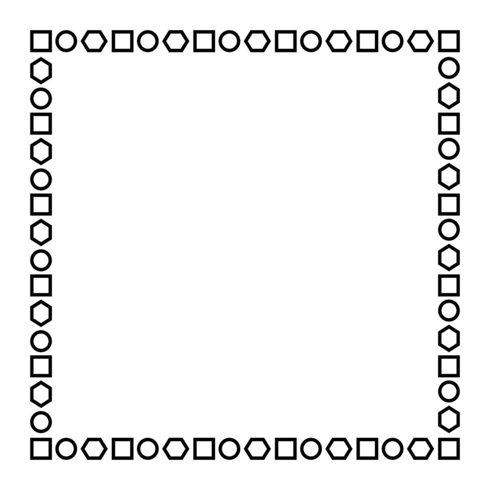 square frame, border frame graphic simple vector