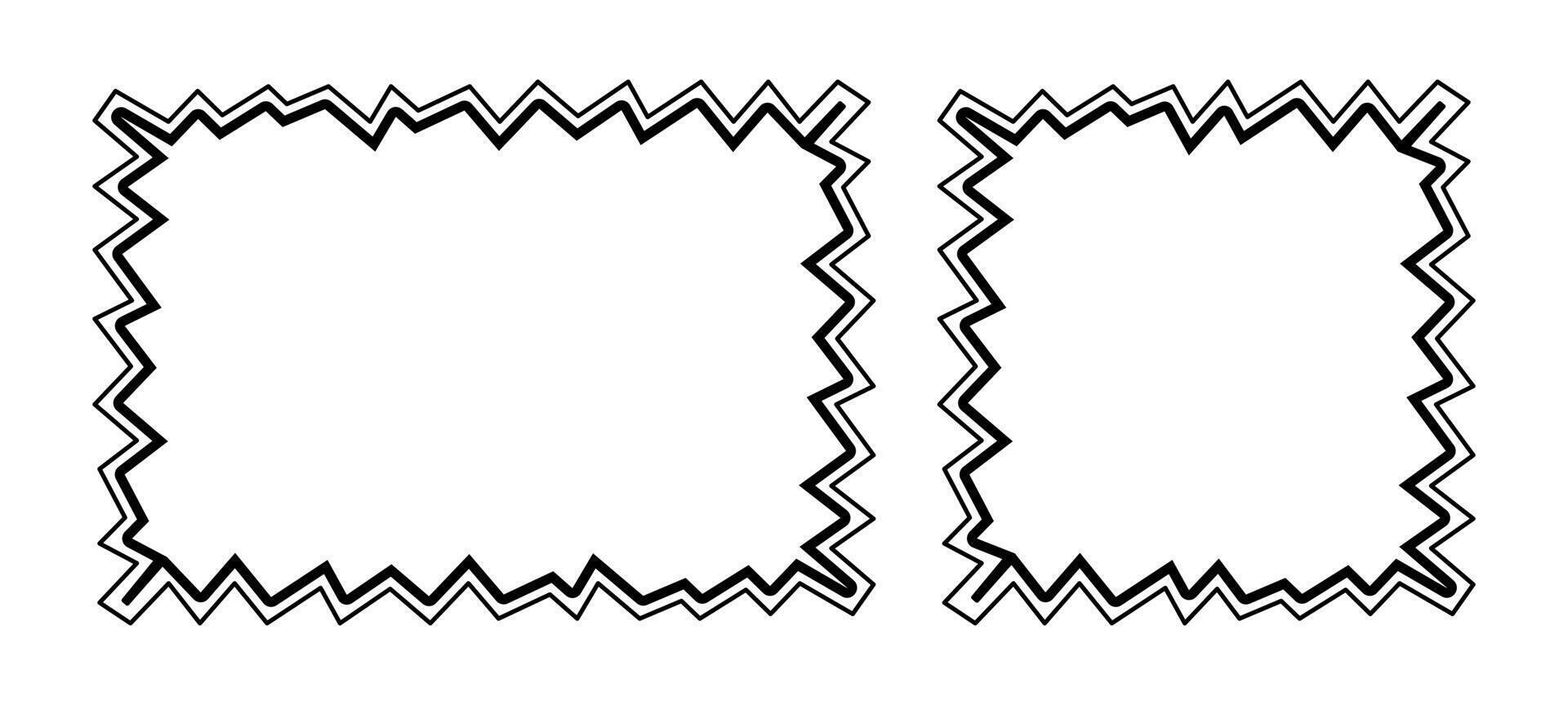 Frame Doodle Line, Picture Frame, Outline Border Frame, Scribble Frame vector