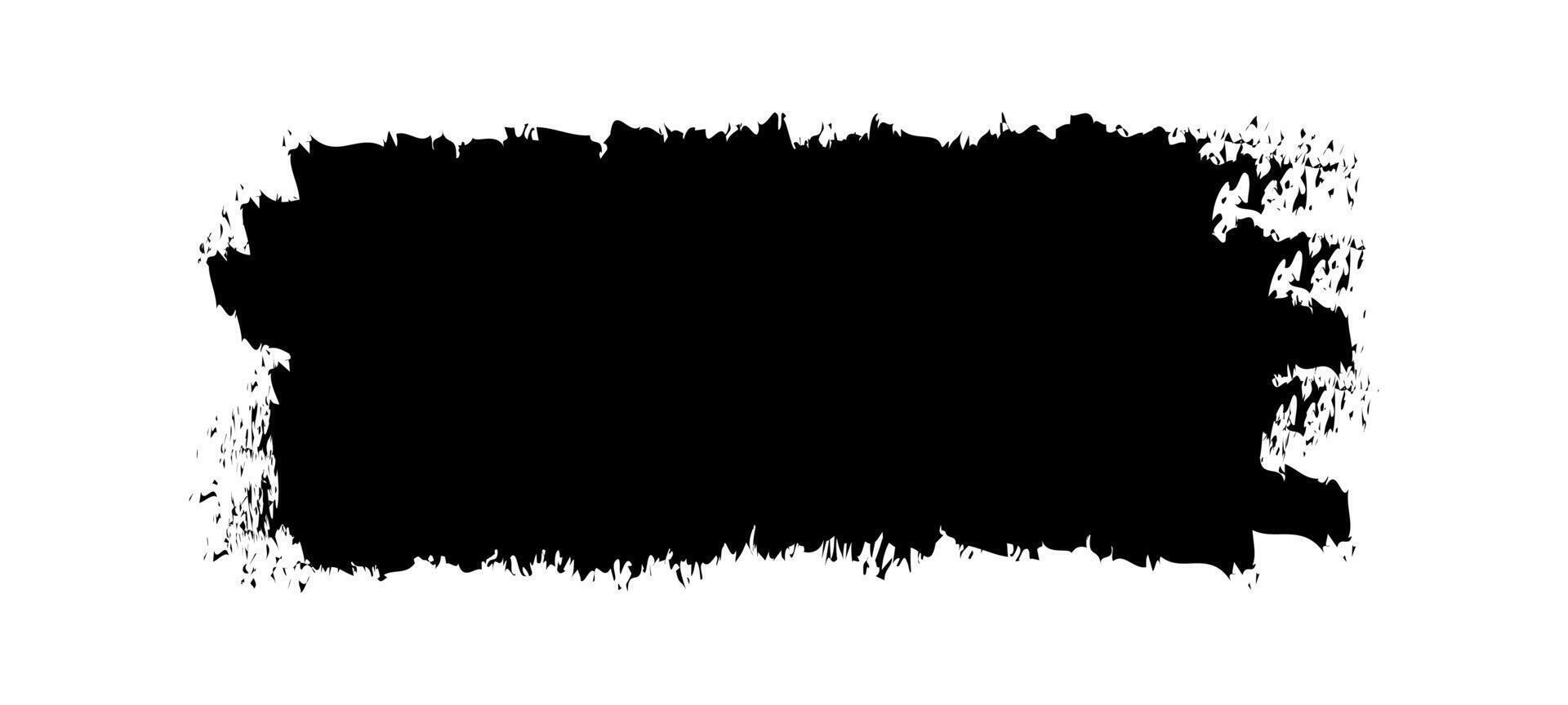 black stripe brush marks, stain ink, hand drawn paint, artistic brush vector