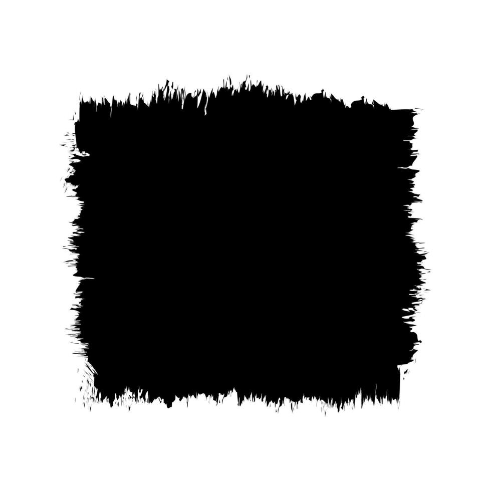 square stain ink shape, hand drawn art vector