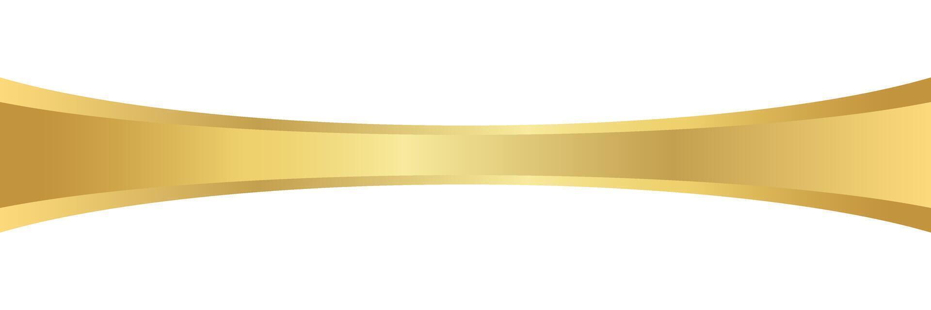 golden wave curve, golden wave corner shape for element, stripes ribbon golden graphic, striped gold vector