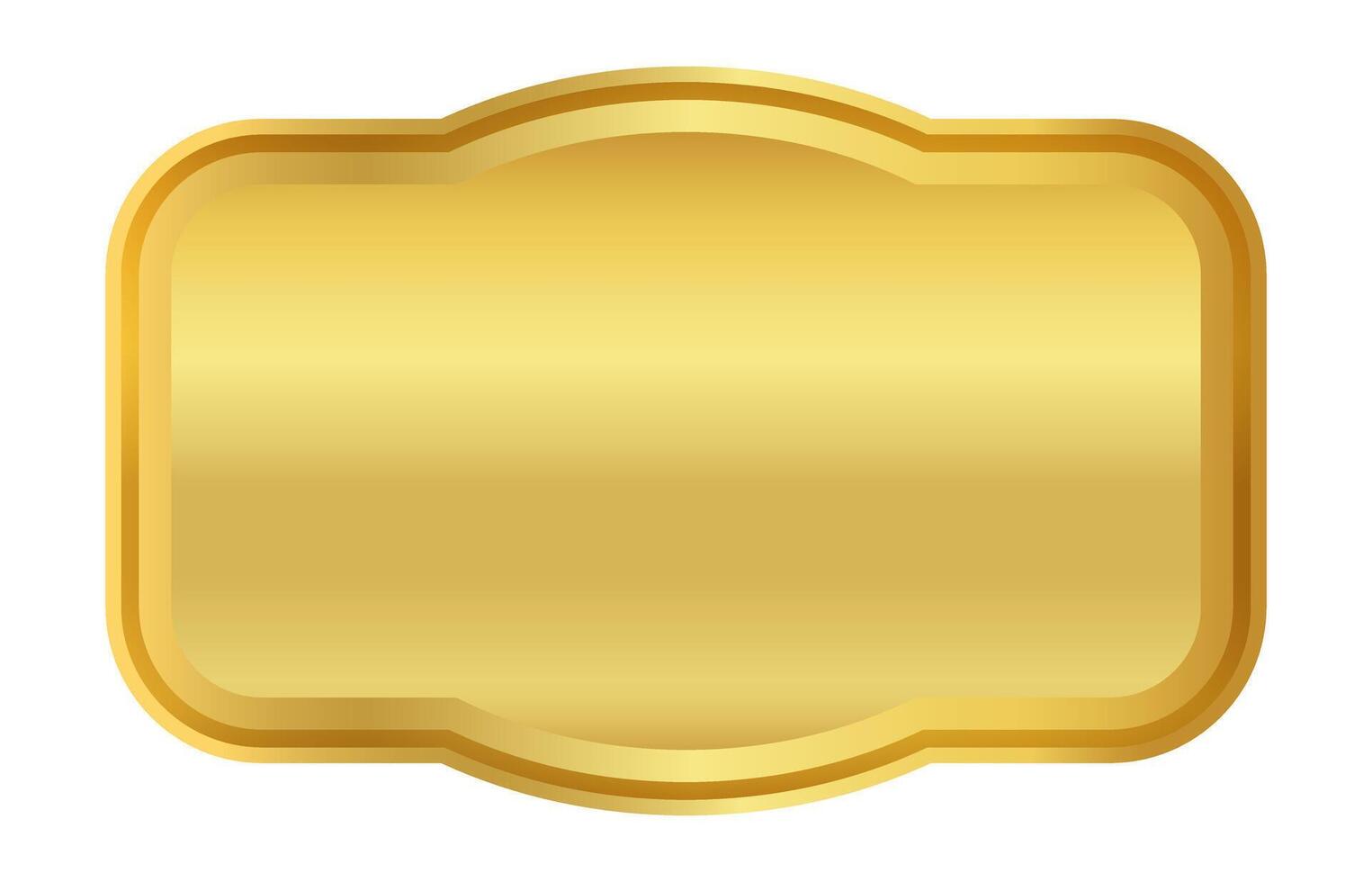 gold label frame, sticker tag gold frame, label of a price, badge gold for name card vector