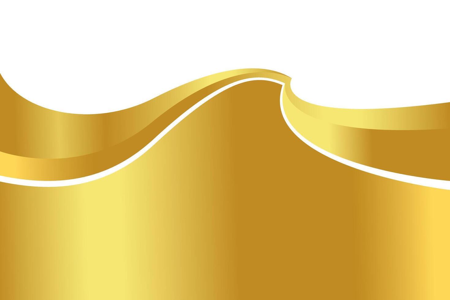 gold gradient for banner, golden wavy shape, gold wave curve on white background, golden wave corner shape for banner, stripes ribbon gold graphic, stripe gold gradient luxury vector