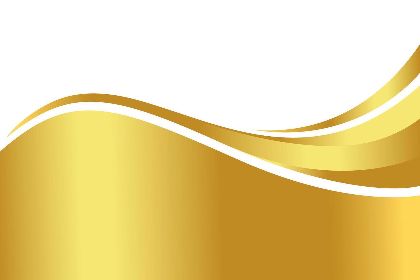 golden gradient for a banner, golden wavy shape, gold wave curve on white background, golden wave corner shape for banner, stripes ribbon golden graphic, striped gold gradient luxury vector