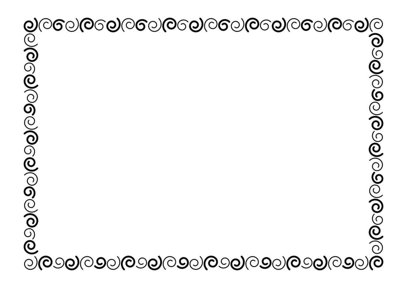 rectangle a4 template frame, border frame graphic simple, art line frame vector