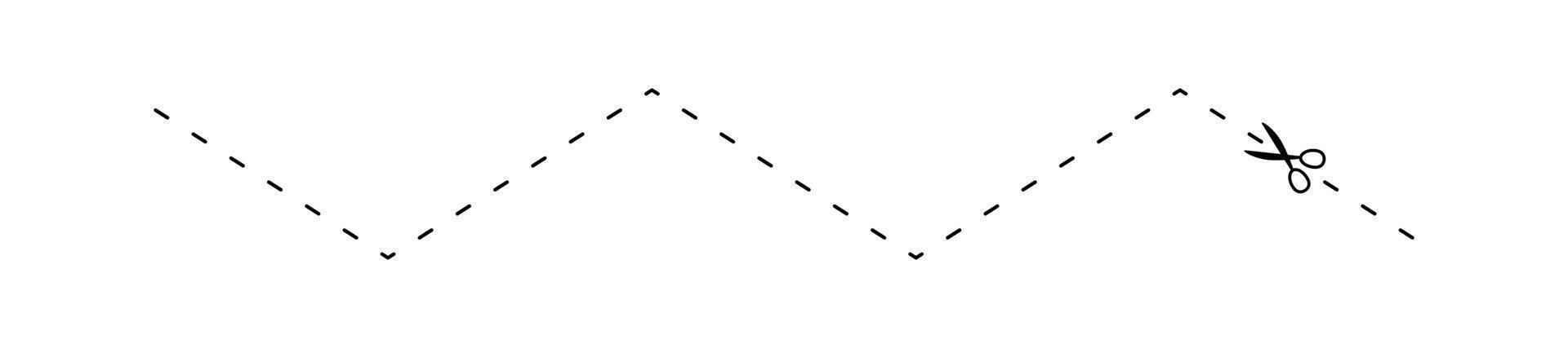 scissors with dashed line, dash line and scissors, dot outline and scissors vector