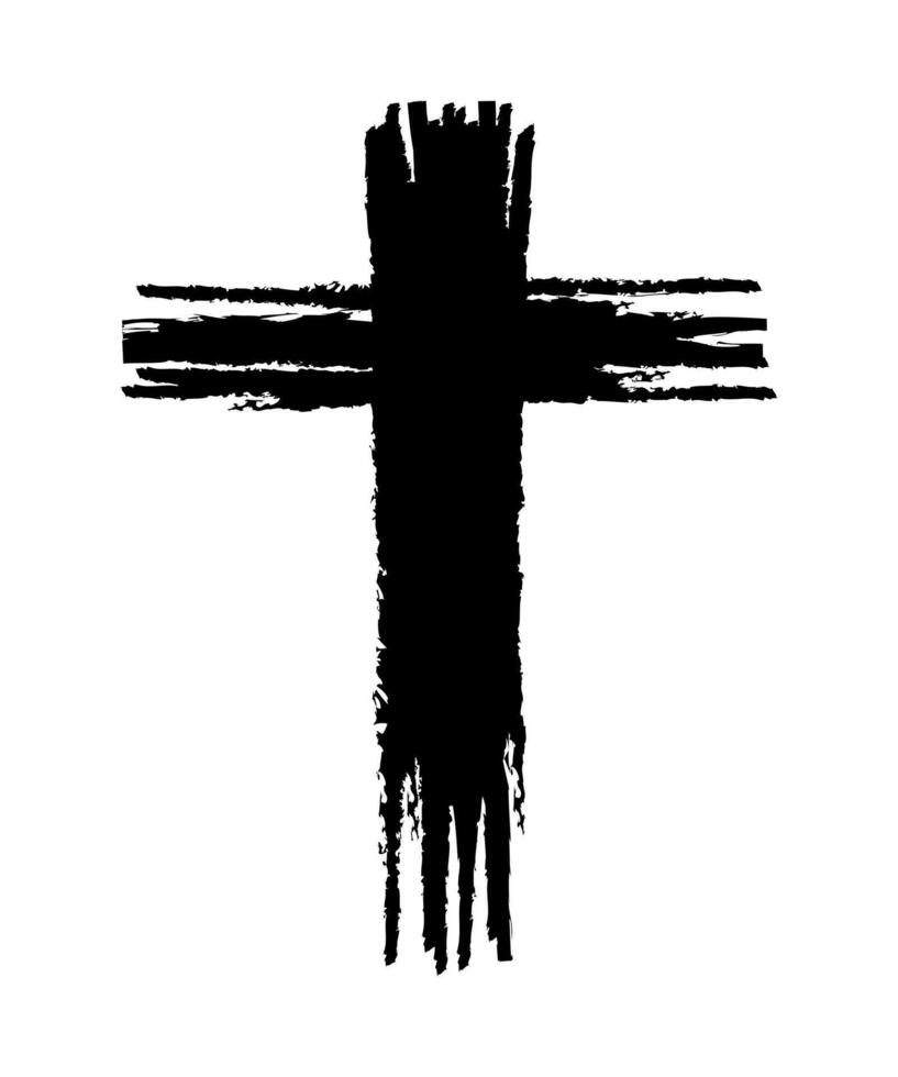 cross symbol abstract, christian crosses icon vector
