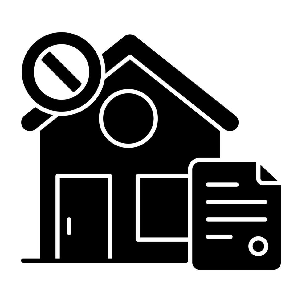 Modern icon of forbidden estate vector