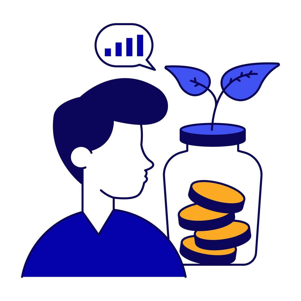 Premium download icon of money jars vector