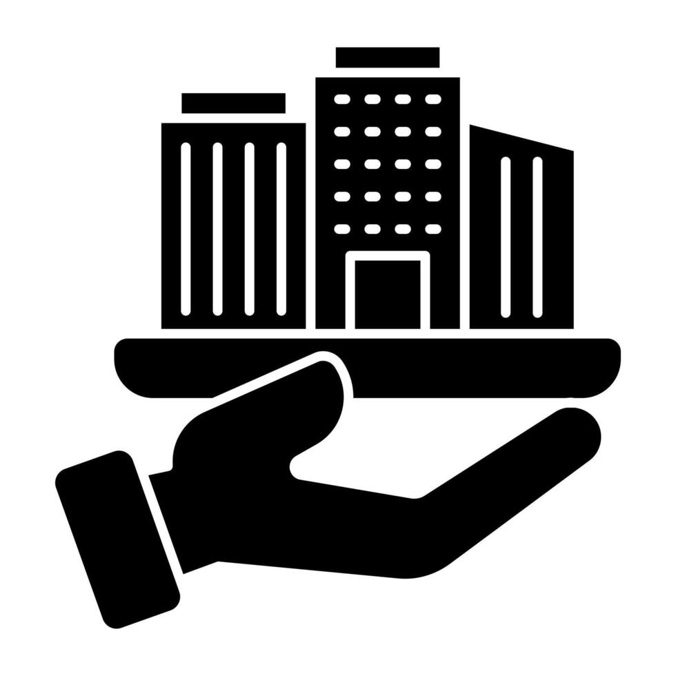 Modern design of commercial building vector