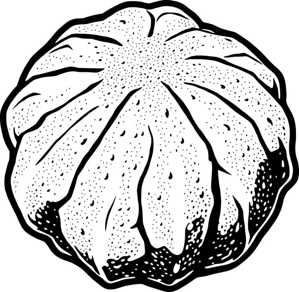 Detailed Illustration Of A Textured Segmented Spherical Object vector