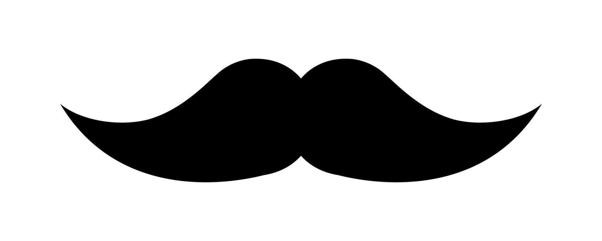 Mustache hipster simple, Handlebars Mustache, Whisker Elegant, Silhouette Mustache shape, Classic Gentleman's Mustache vector