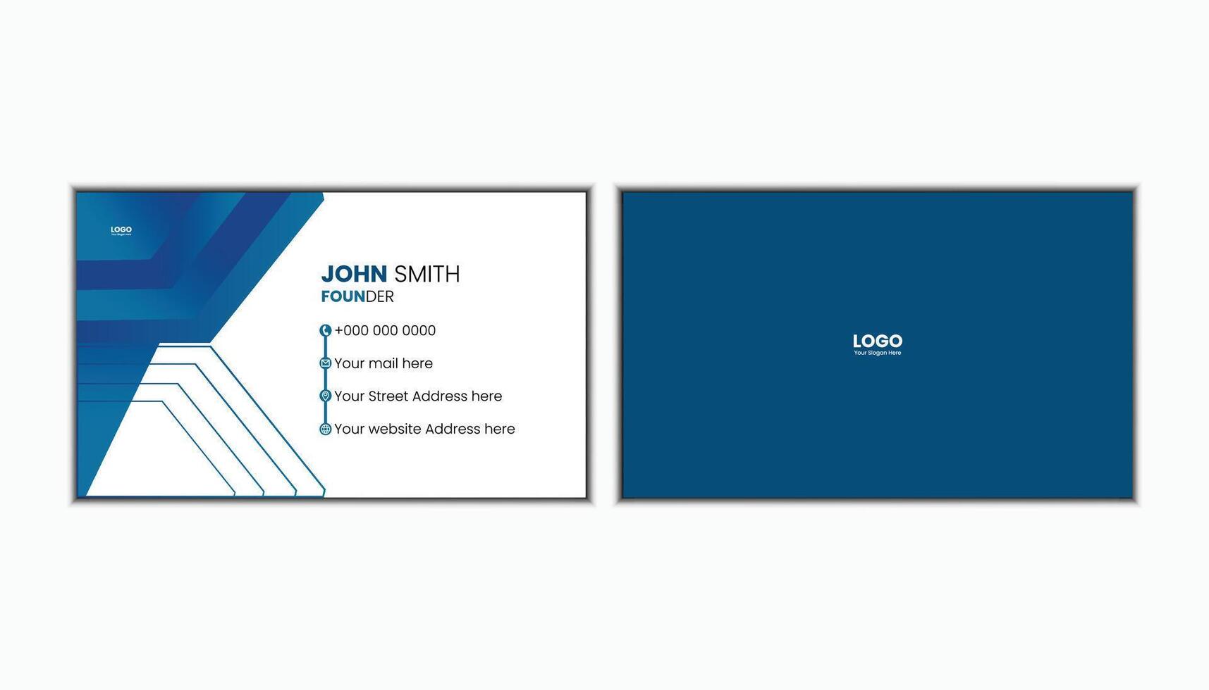 Business card template vector
