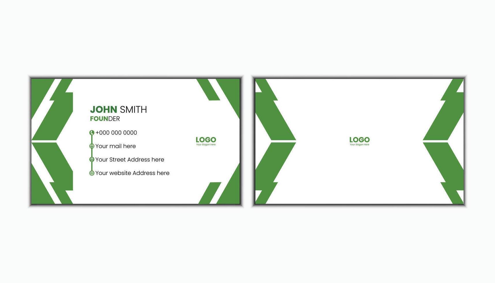 Identity card design for company vector