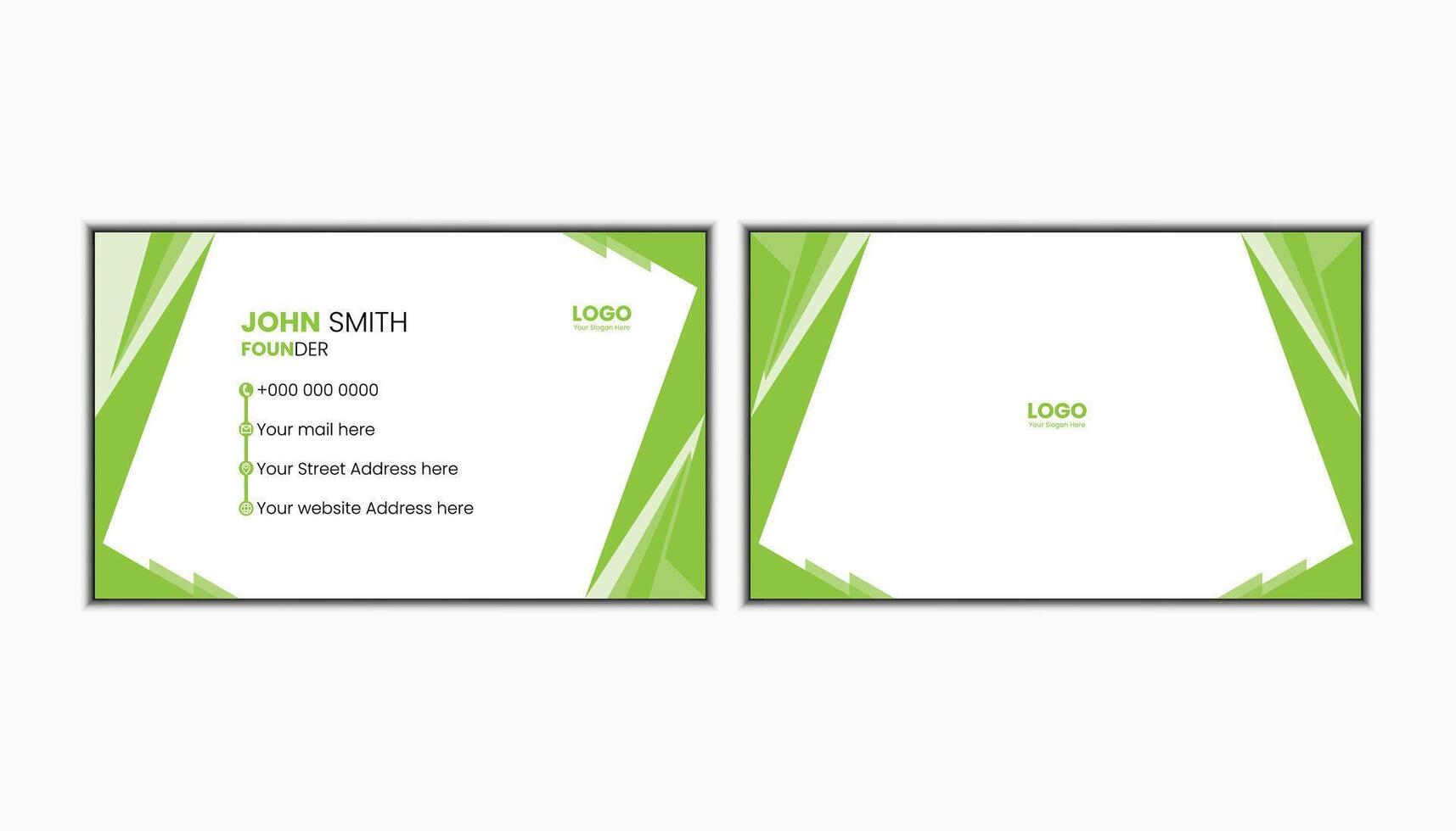 Business card design for agency vector