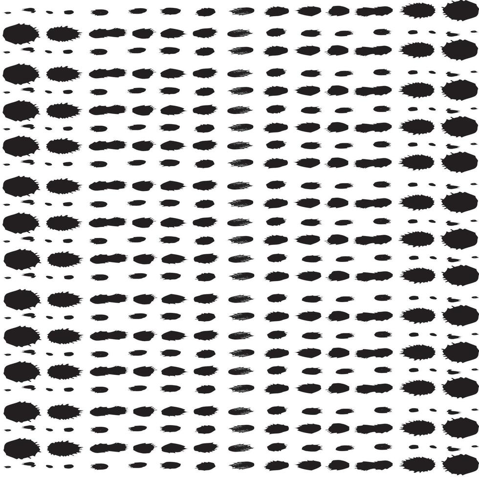 Abstract ripple doodle dots line pattern. vector