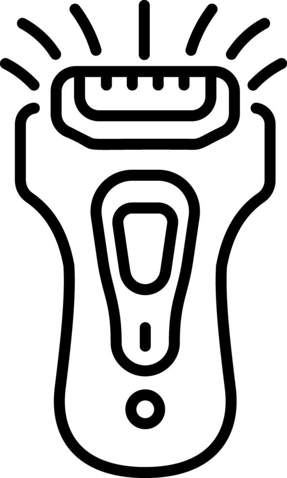 A line style icon of an electric shaver machine vector