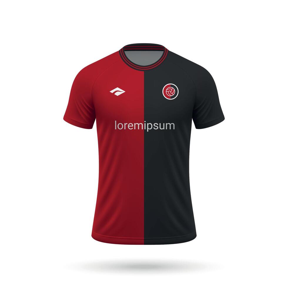 3d realistic soccer jersey in Colon style vector