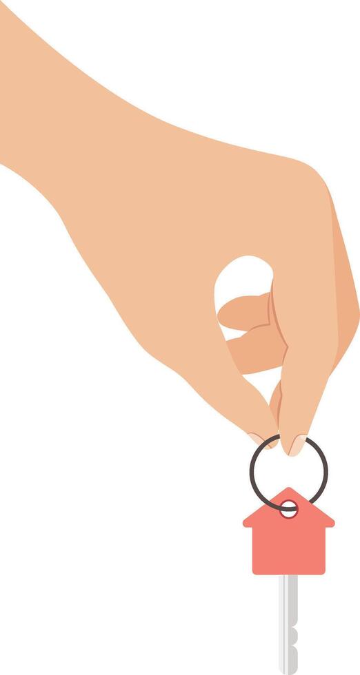 35.Hand holding a key vector