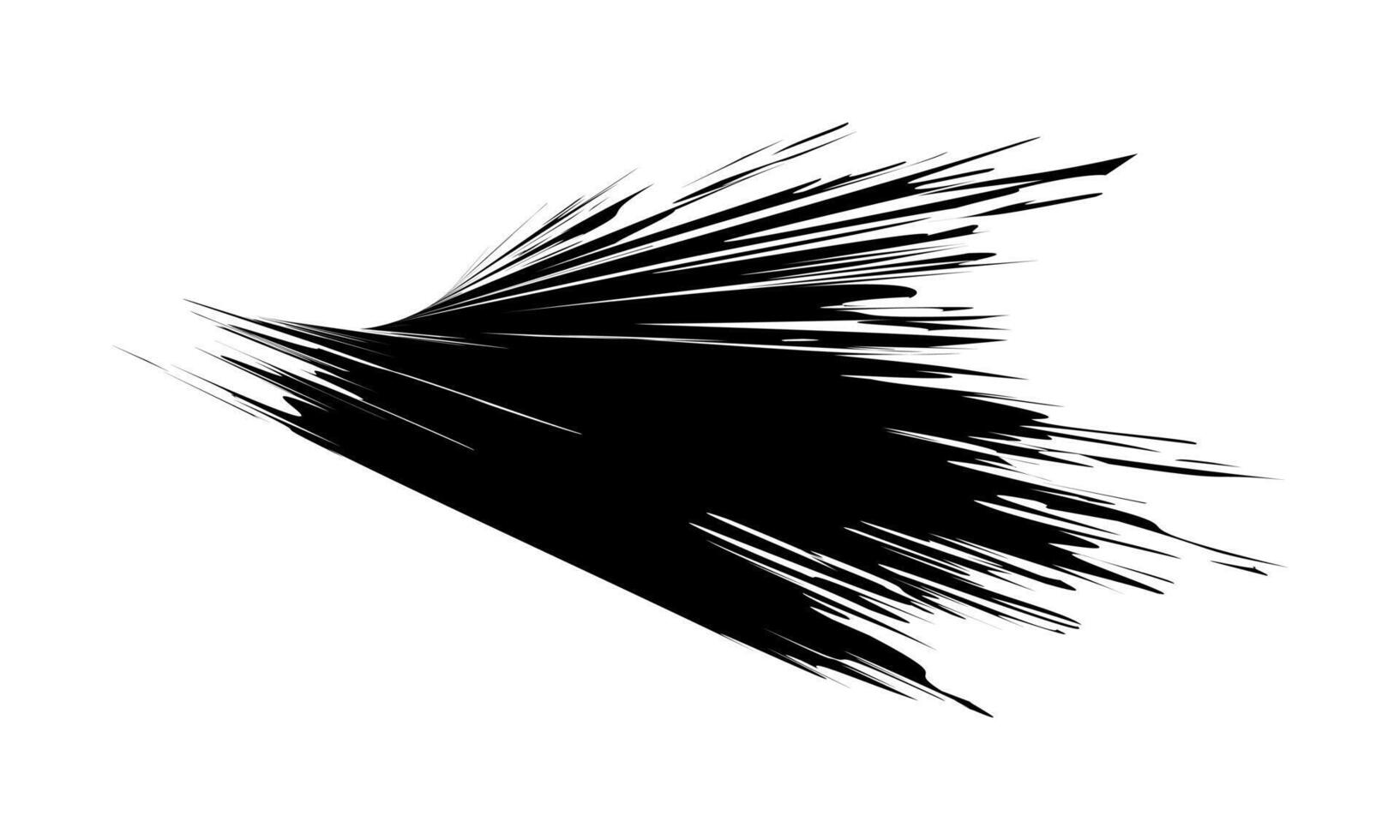 brush marks, ink stain, graphic brush paint, brush art scratch vector