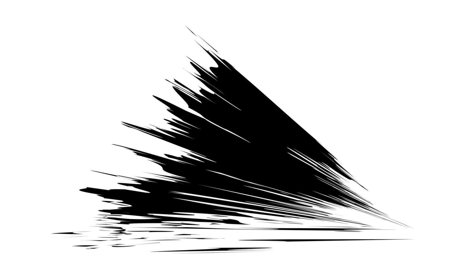 brush marks, ink stain, graphic brush paint, black brush art scratch vector