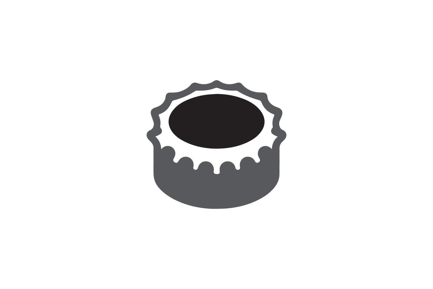 A beer bottle cap icon on a white background vector