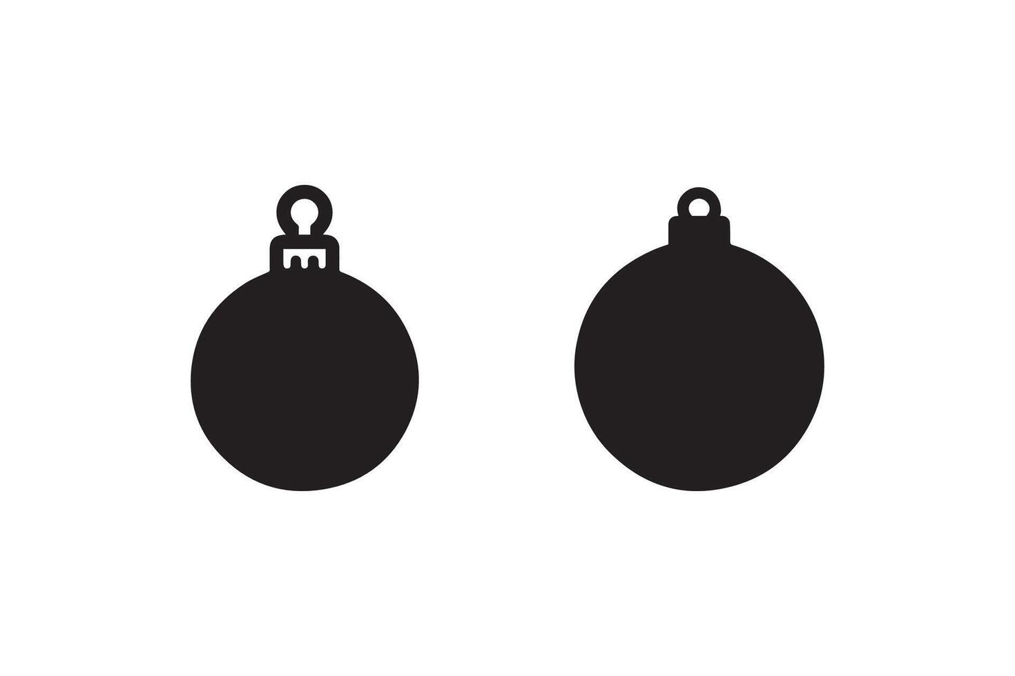 Christmas bauble icon illustration vector