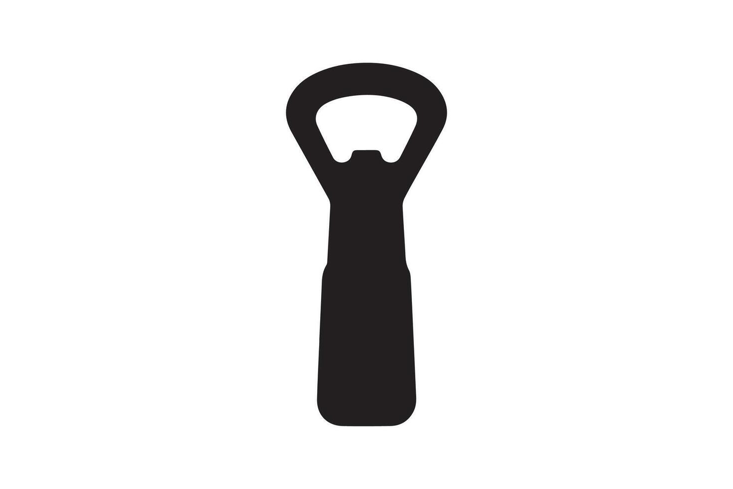 Bottle opener icon illustration on white background vector