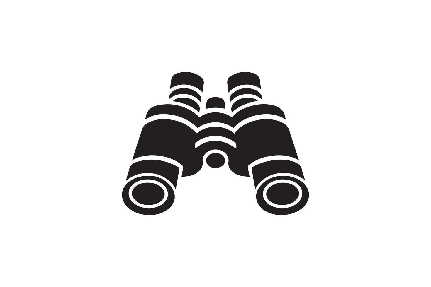 Binoculars icon illustration on white background vector