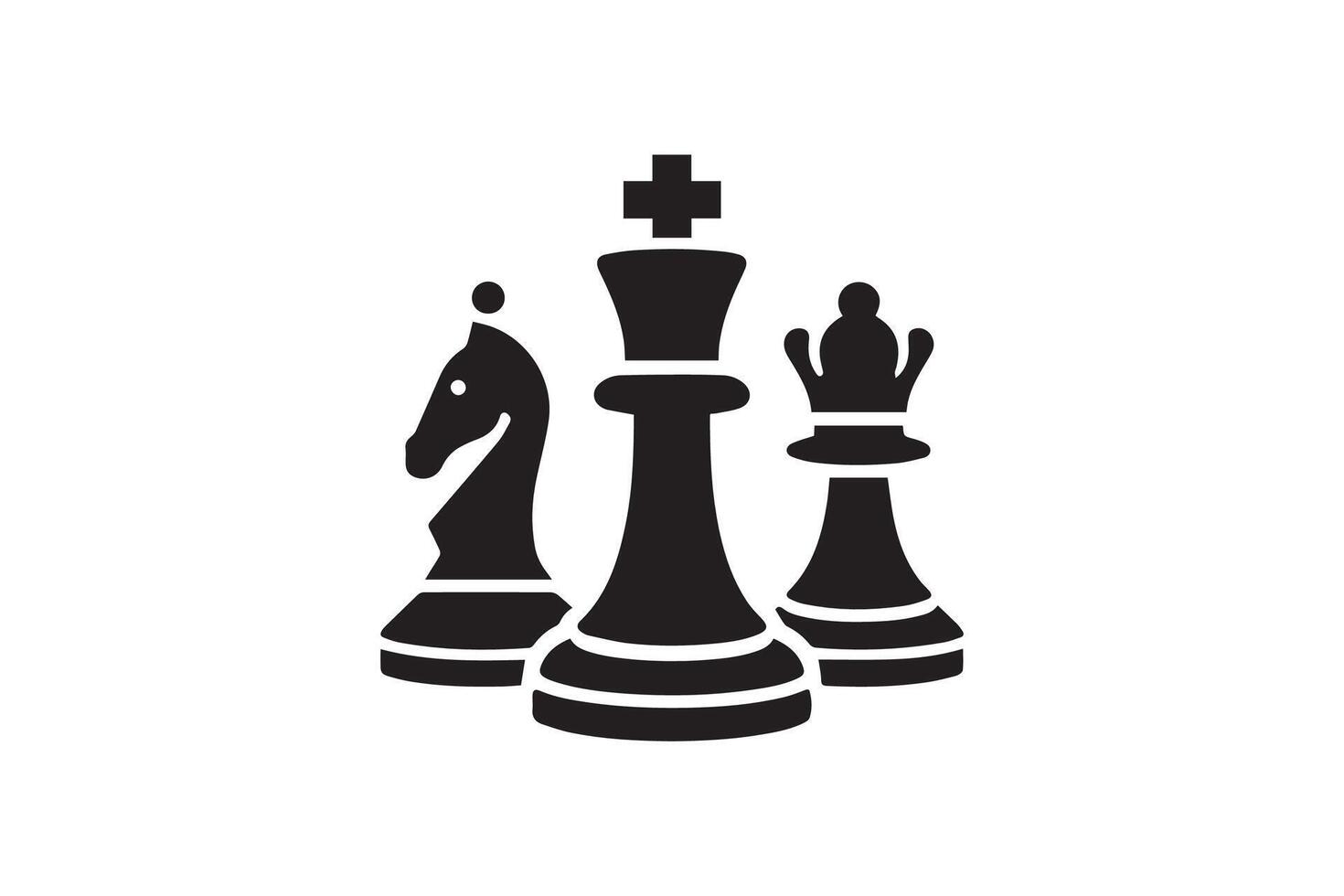 Chess icon illustration vector