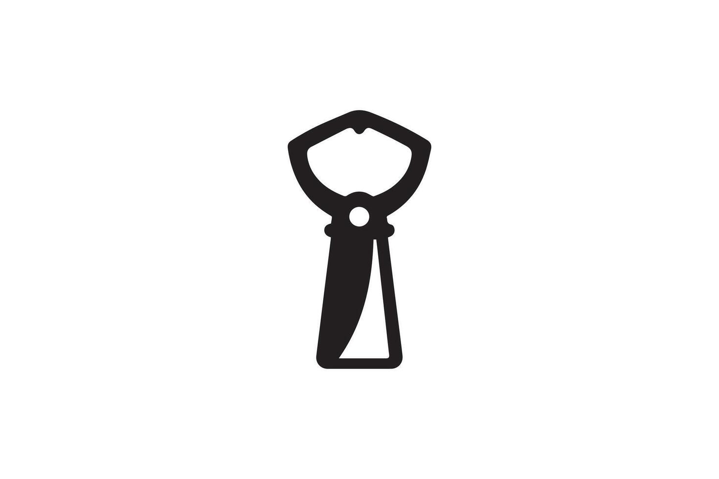Bottle opener icon illustration vector