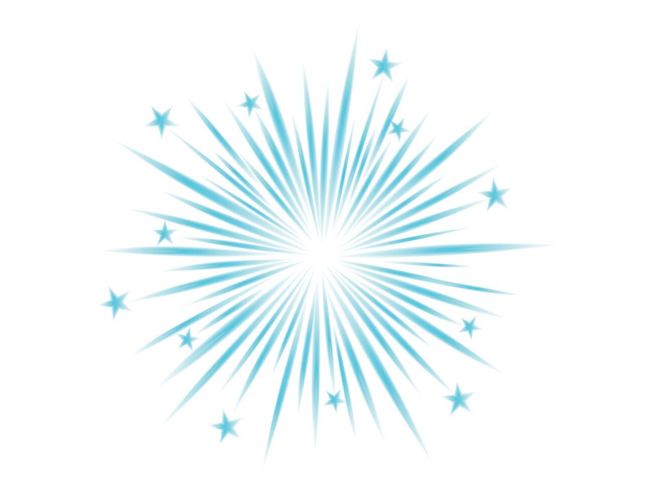 Comic blurred color lines with motion stars with radial focus for high energy effects. Graphic high speed explosion. Comic high speed beam, design for manga and anime graphics. . vector