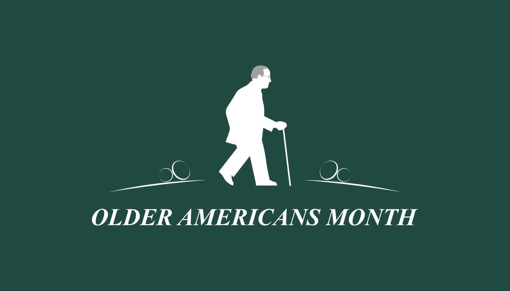 Older Americans Month, Respect, Support, Empower vector