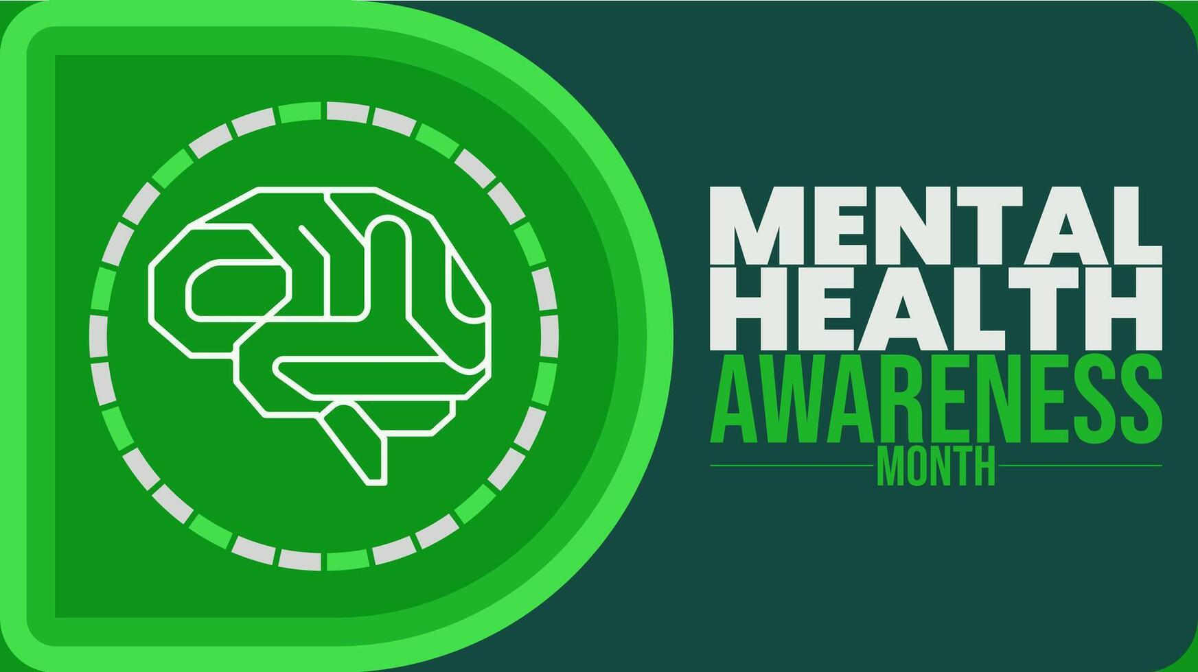 Mental Health Awareness Month, Educate, Support, Empower vector
