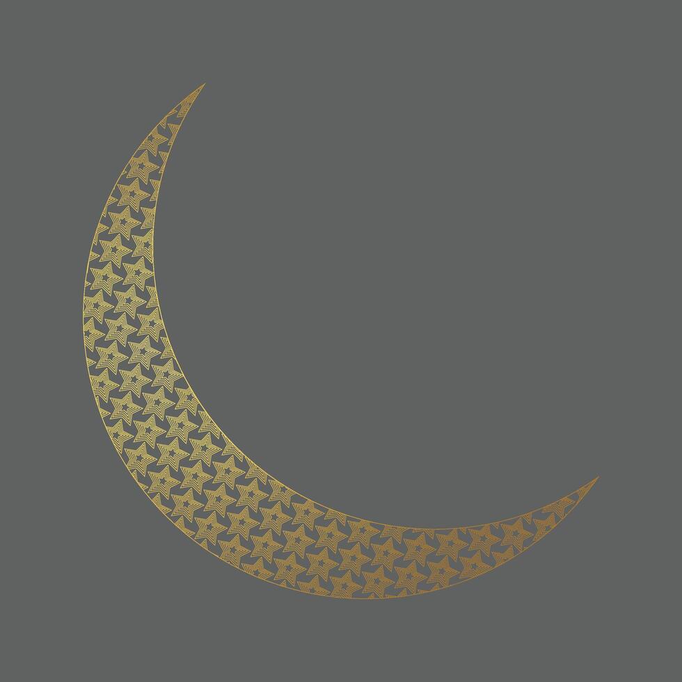 Eid event special moon artwork icon vector