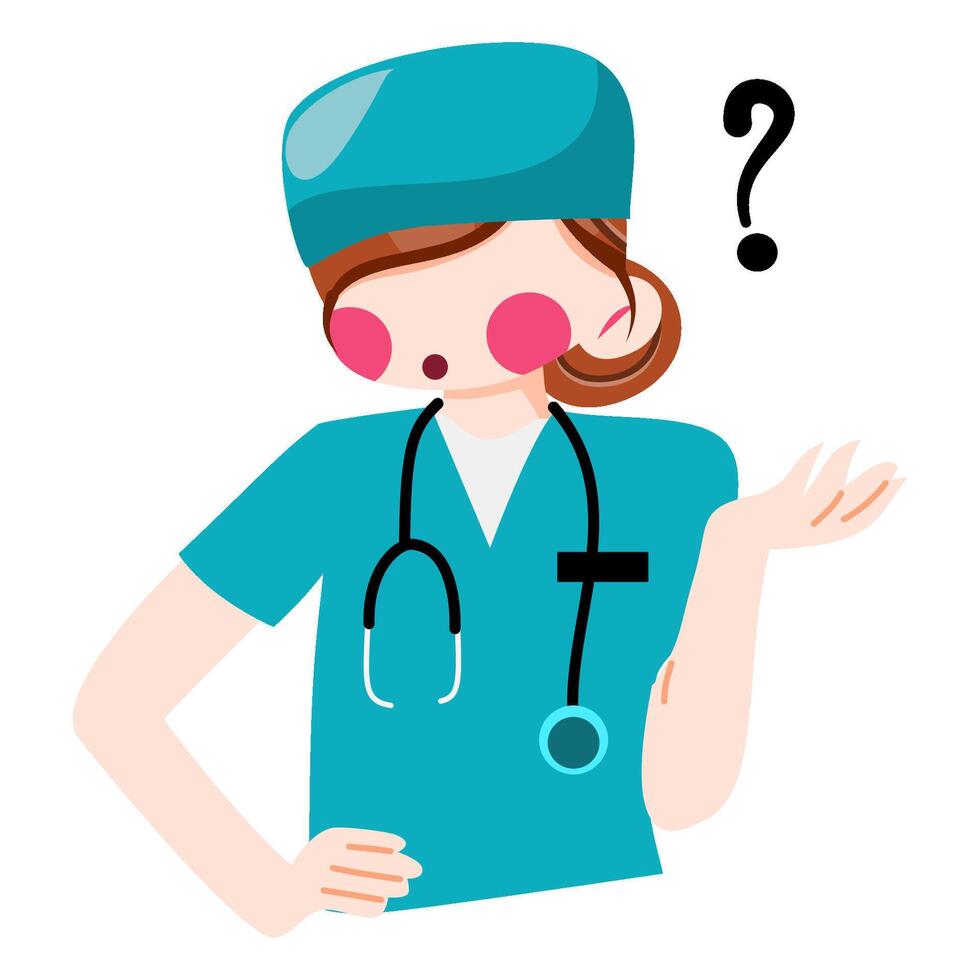 Women doctor with stethoscope vector