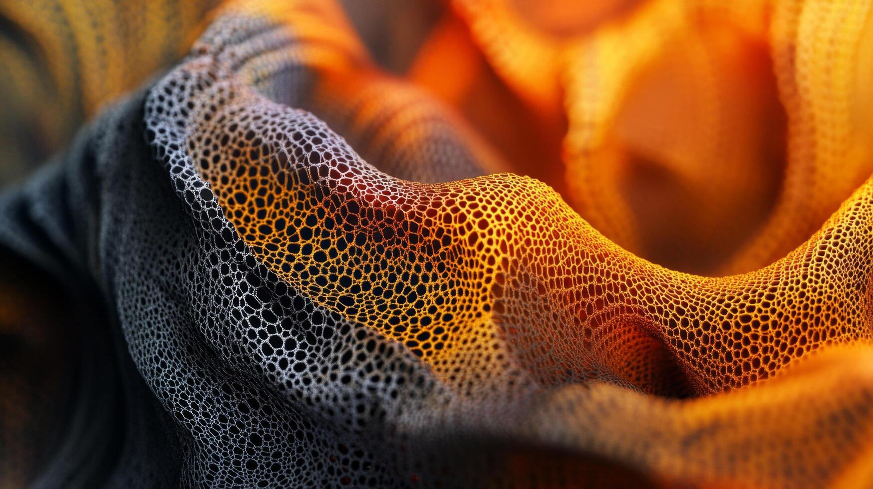 An abstract image of a fabric with holes photo