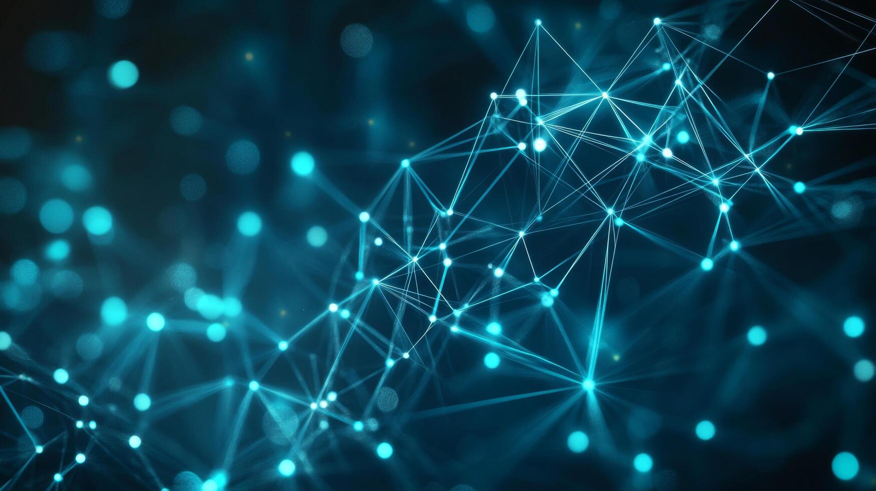The background of a network of dots photo