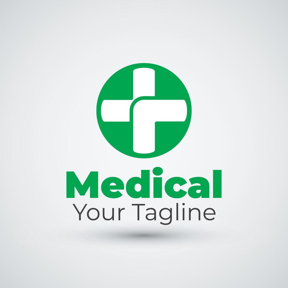 Circle Medical Logo Health Icon Logo Design vector