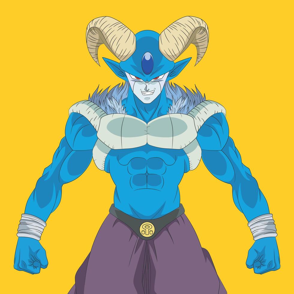 illustration of a Moro warrior character from a full color series vector