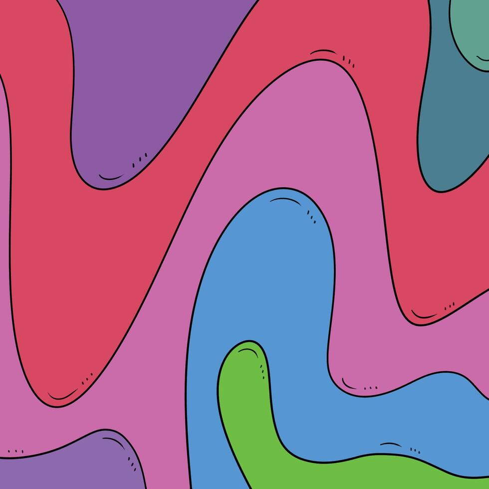 abstract art image with the beauty of wave movements like ocean currents that dominate in calm and harmonious colors vector