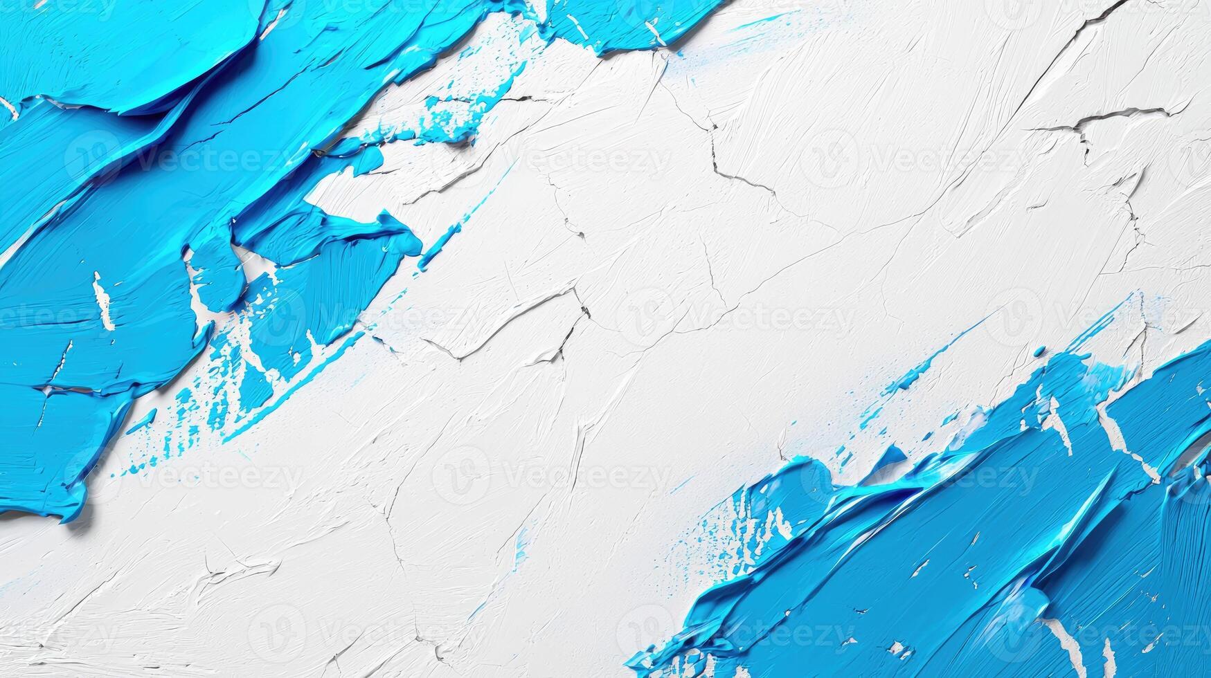 Blue and White Impasto Painting photo