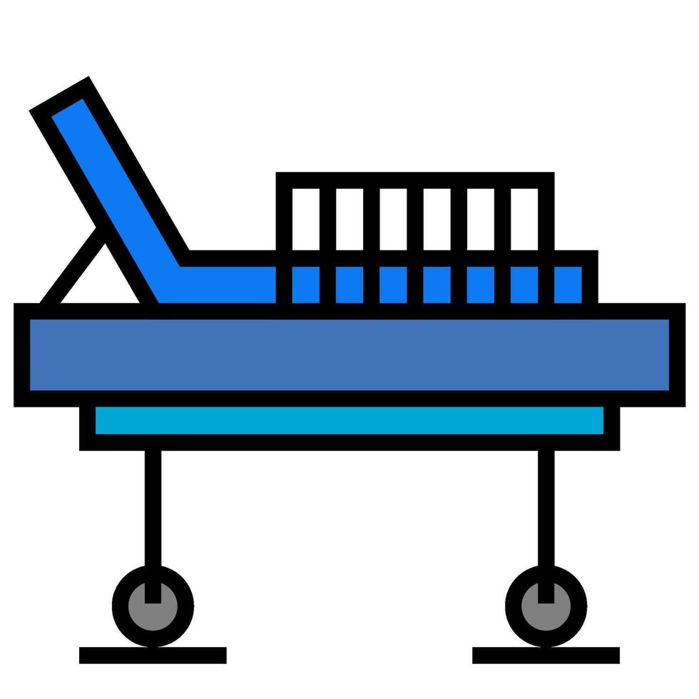 Hospital bed Icon vector