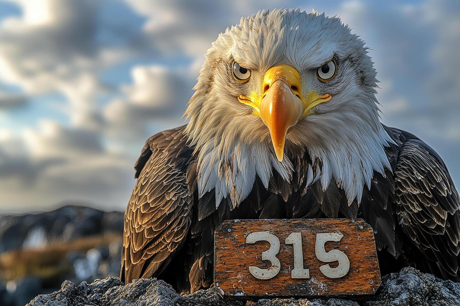 Majestic Bald Eagle Number Three Fifteen Poses photo