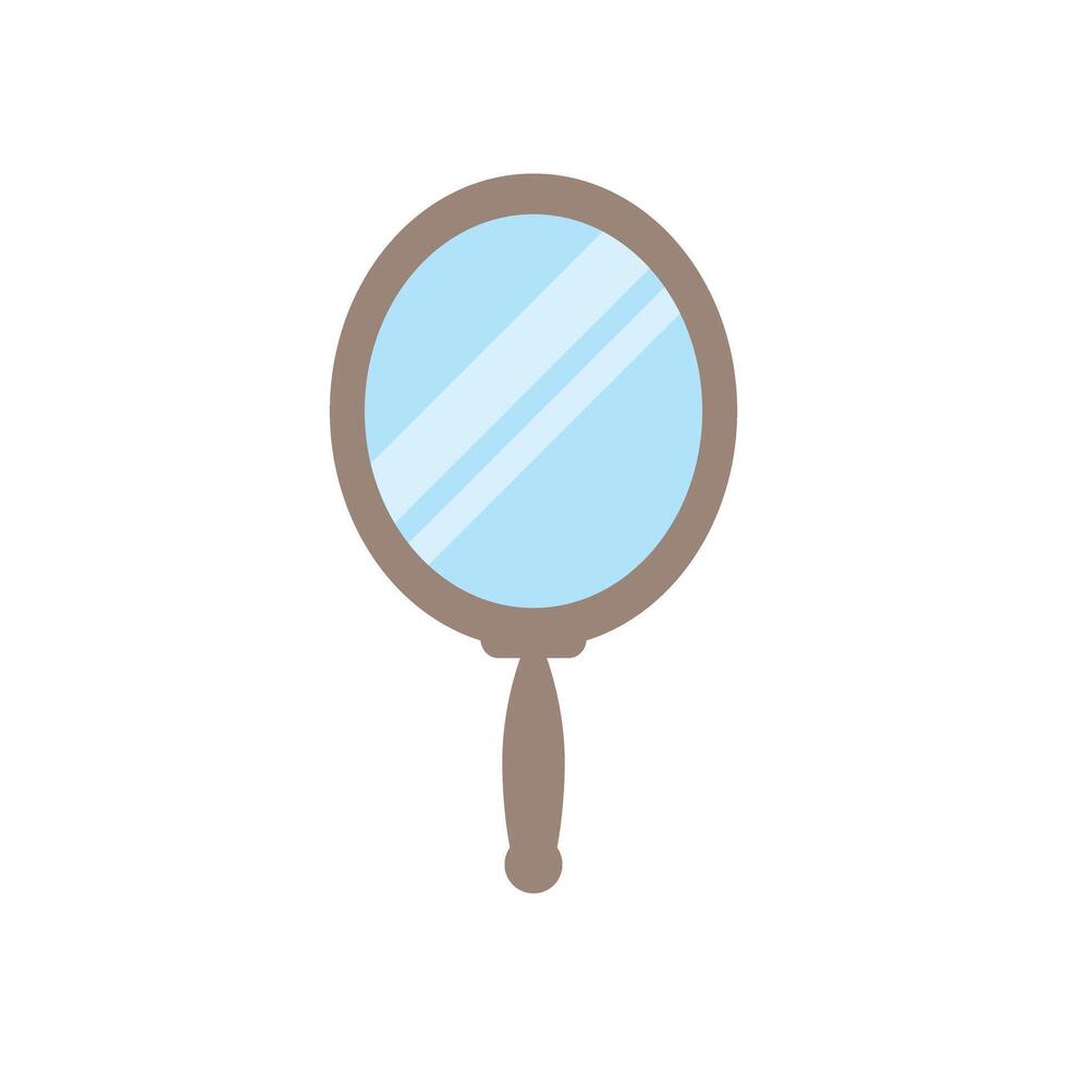 princess mirror glass handle accessory vector